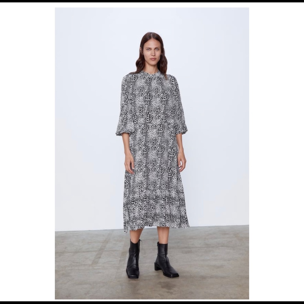 Zara Animal Print Dress